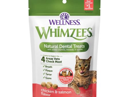 Whimzees Cat Dental Treat Chicken Salmon 4.5Oz For Sale