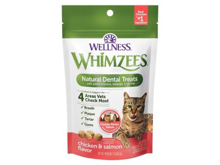 Whimzees Cat Dental Treat Chicken Salmon 2Oz Online Hot Sale