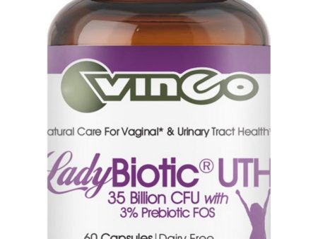 Vinco, LadyBiotic UTH, 35 Billion CFU with 3% Prebiotic FOS, 60 Capsules Fashion