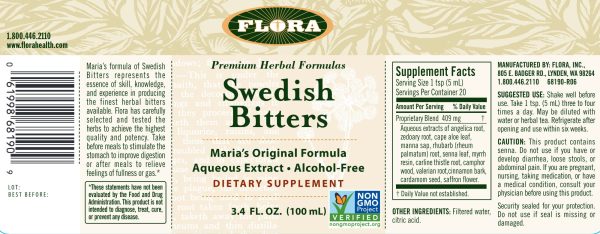 Flora, Swedish Bitters, 3.4 fl oz For Cheap