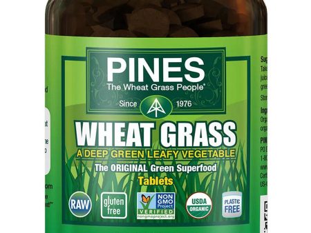 PINES Wheat Grass, Wheat Grass 500 mg, 250 Tablets Online now