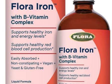 Flora, Flora Iron with B-Vitamin Complex, 7.7 fl oz on Sale