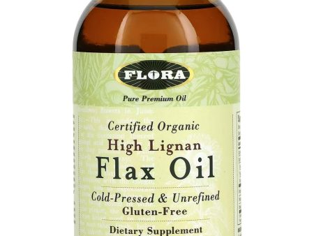 Flora, High Lignan Flax Oil, Cold-Pressed & Unrefined, 17 fl oz Online now