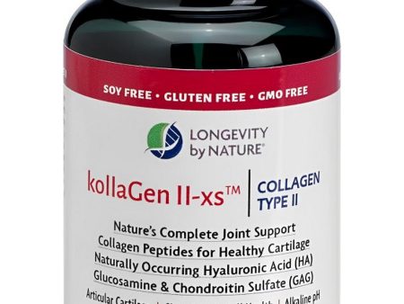 Longevity by Nature, kollaGen II-xs Collagen Type II, 120 Capsules Discount