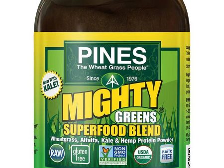 PINES Wheat Grass, Mighty Greens Superfood Blend, 8 oz Sale