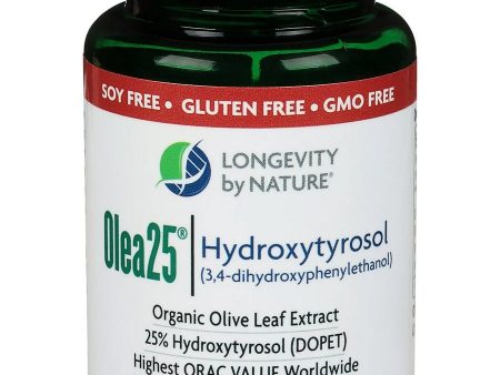 Longevity by Nature, Olea25 Hydroxytyrosol, 30 Capsules on Sale