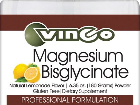 Vinco, Magnesium Bisglycinate, Natural Lemonade Flavor, 6.35 oz Online Sale