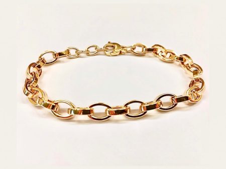 14k Rolled Chain Bracelet Fashion