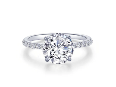 Lafonn Single Row Solitaire Engagement Ring For Sale