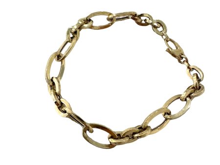 14k Chunky Oval Chain Bracelet Discount