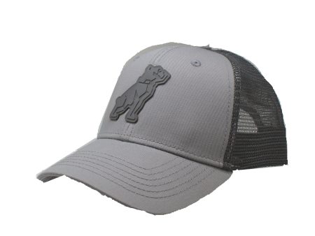 Hat - Mack Trucks Bulldog Rubber Logo Grey & BlackAdjustable Mesh Cap Sale