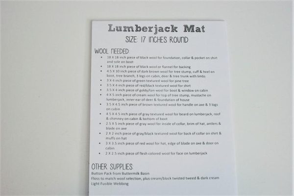 Buttermilk Basin Lumberjack Mat Pattern Online