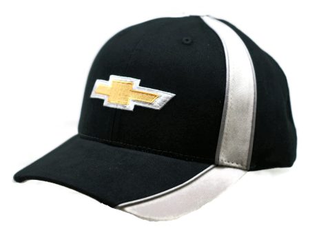 Chevrolet Performance Stripe Adjustable CFS Ball Cap Black & Gray Cheap