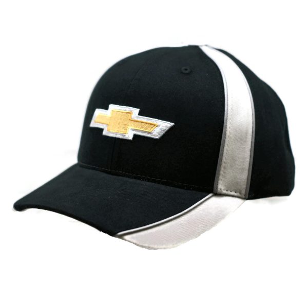 Chevrolet Performance Stripe Adjustable CFS Ball Cap Black & Gray Cheap