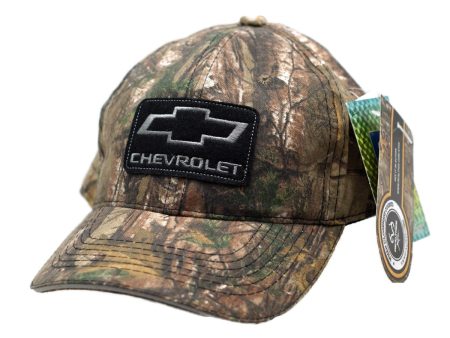 Chevrolet RealTree Camouflage & Black Ball Cap Hat Hot on Sale