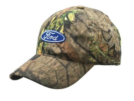 Ford Logo Hat Mossy Oak Camouflage Ball Cap Online now