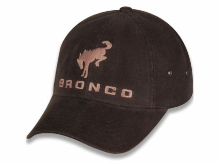 Ford Bronco Hat CFS Canvas Brown Unstructured Low Crown Ball Cap For Cheap