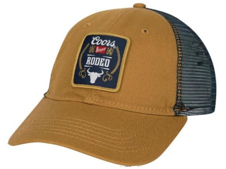 Coors Banquet Rodeo Logo Canvas Snapback Hat Multi Color Cap on Sale