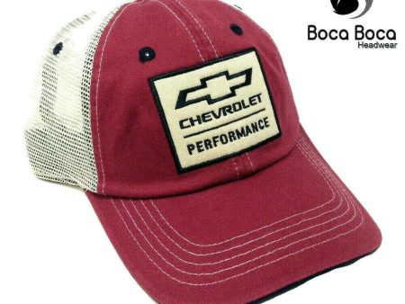 Chevrolet Performance Mesh Back Trucker Style Cap Hat For Sale