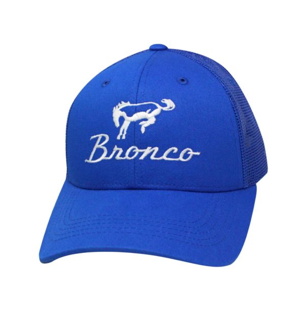 Ford Bronco Hat Mesh Back Adjustable Royal Blue CFS Ball Cap Online Hot Sale