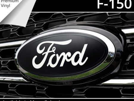 BocaDecals 2024-2025 Ford F150 Emblem Overlay Insert Decals (Set of 2) Sale