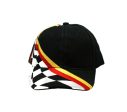 Checkered Flag Black Adjustable Embroidered Ball Cap Sale