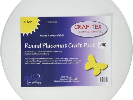 Craft-Tex Round Placemat 4pcs Supply