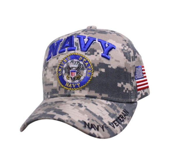 NAVY Veteran Cap Digital Pride Officially Licensed Ball Cap Hat For Discount