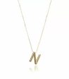 14k Gold Letter Necklace Fashion