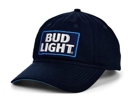 Bud Light Logo Navy   Blue Adjustable Hat - Ball Cap Fashion