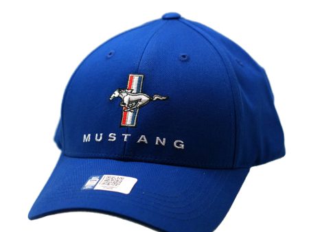 Ford Mustang Embroiderd Adjustable Ball Cap Hat Blue Discount