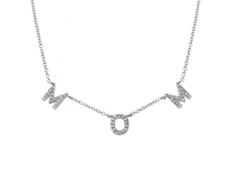 14k Gold Diamond Station Mom Necklace Supply