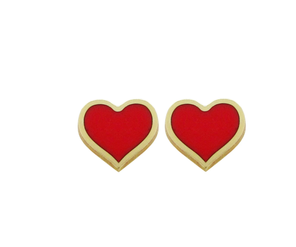 14k Gold Mini Clara Heart Studs Sale