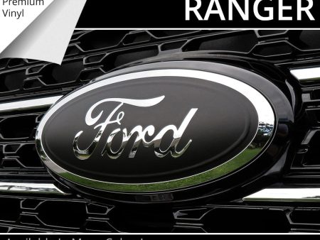 BocaDecals 2019-2025 Ford Ranger Logo Emblem Overlay Insert Decals (Set of 2) Hot on Sale