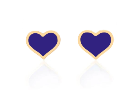 14k Gold Mini Clara Heart Studs Sale