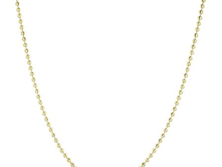 14k Yellow Gold Medium Ball Chain Discount