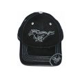 Ford Mustang Hat Black on Black Adjustable CFS Ball Cap Online Sale