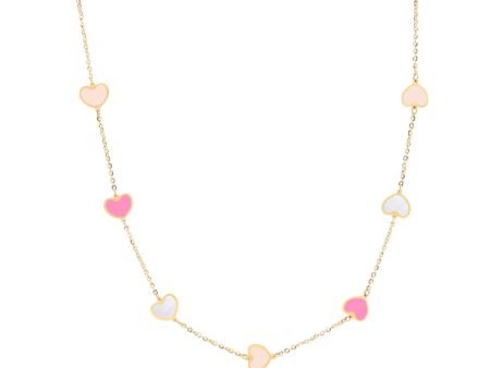 14k Gold Lucy Heart Necklace Hot on Sale