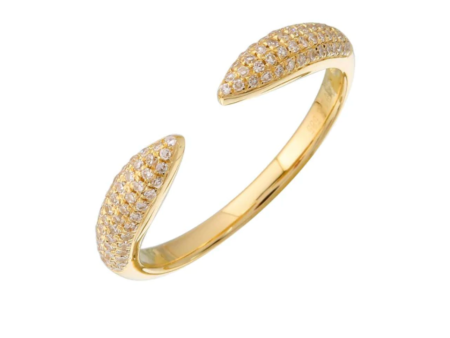 14k Gold Diamond Open Claw Ring Fashion