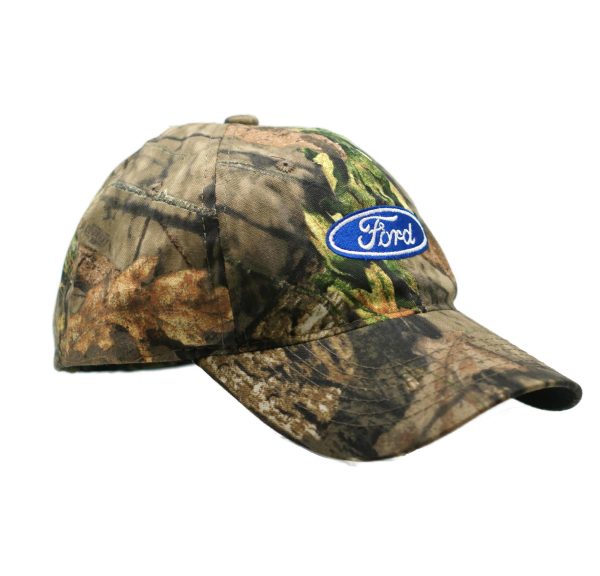 Ford Logo Hat Mossy Oak Camouflage Ball Cap Online now