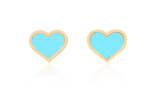 14k Gold Mini Clara Heart Studs Sale