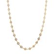 14k Yellow Gold Inlay Multi Disc Necklace Hot on Sale