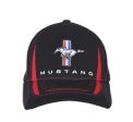 HAT - Ford Mustang Tri Bar Pony Logo Mesh Back Trucker Style Cap Discount