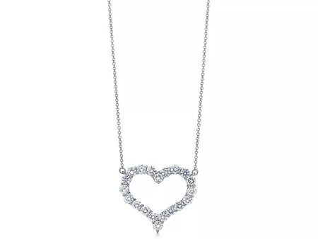 14K Lab Diamond Medium Heart Pendant Online Hot Sale