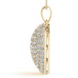 14kt Yellow Gold Diamond Heart Pendant (1 ctw) For Sale