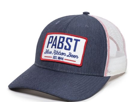 Pabst Blue Ribbon Beer est 1844 Patch Snapback Trucker Hat Outdoor Cap Online now