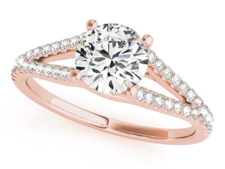 18kt Rose Gold Multi Row Engagement Ring Setting For Discount