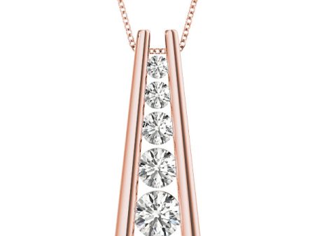 14kt Diamond Journey Pendant (1 4 ctw) Online Sale