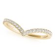 18kt Yellow Gold Diamond Chevron Band (.20 ctw) Online now