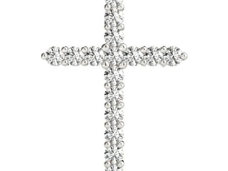 14kt White Gold Diamond Cross Pendant (3 1 2 ctw) Online now